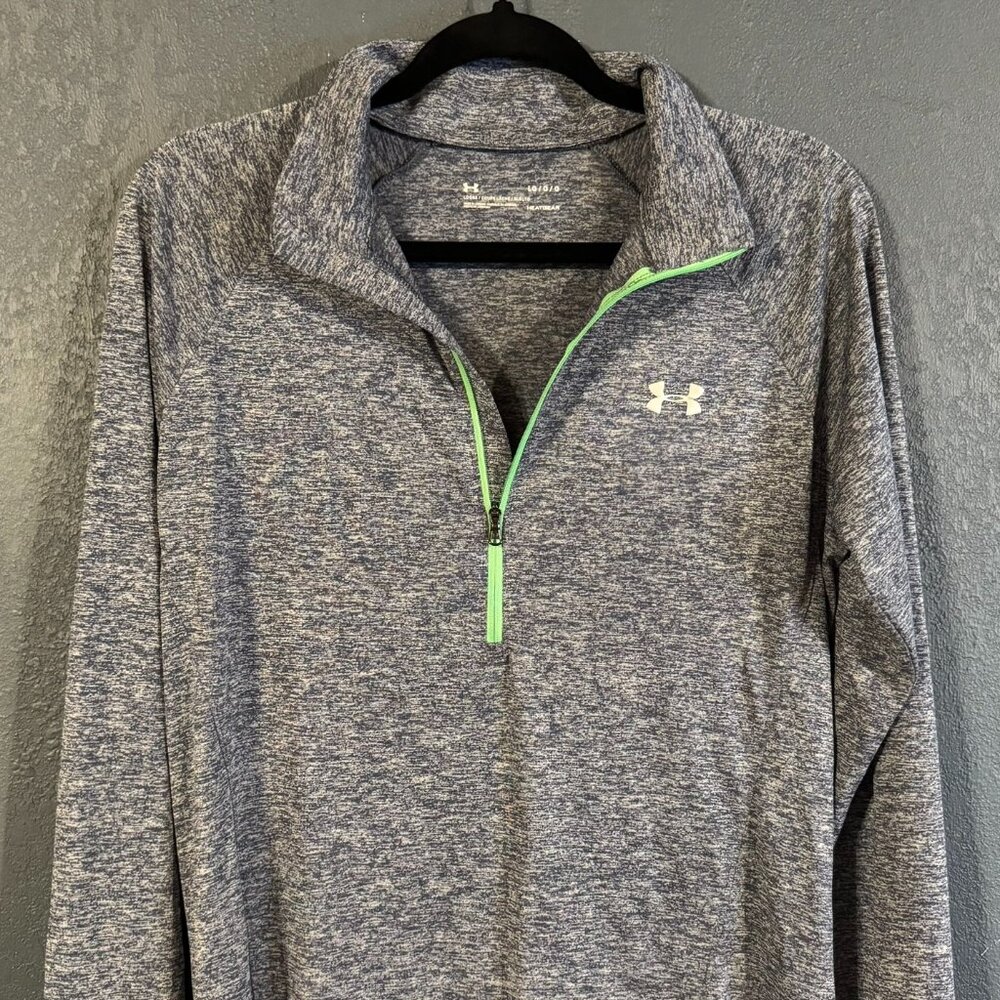 Under Armour Heat Gear 1/2 Zip Pullover Jersey Sweatshirt size Large